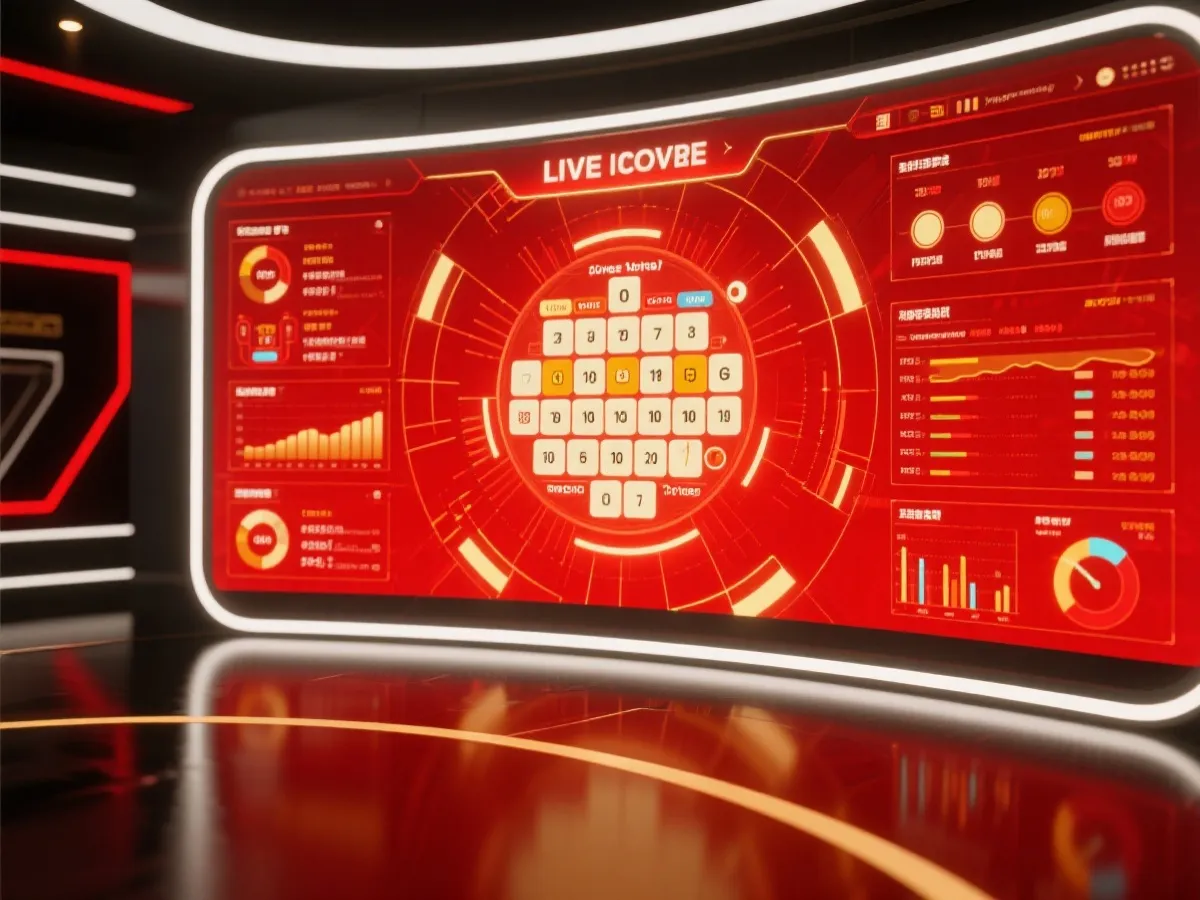 体彩排列5开奖直播界面示意图